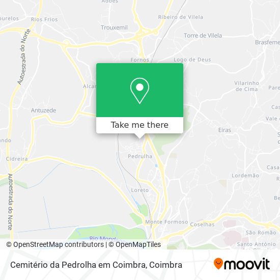 Cemitério da Pedrolha em Coimbra map