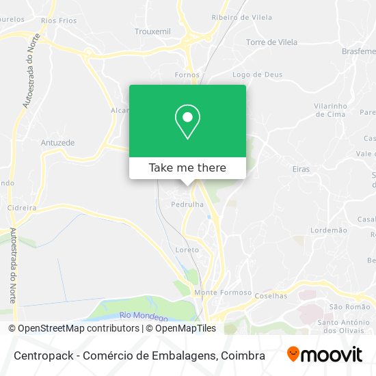 Centropack - Comércio de Embalagens mapa