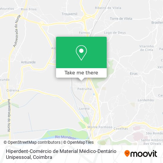 Hiperdent-Comércio de Material Médico-Dentário Unipessoal mapa