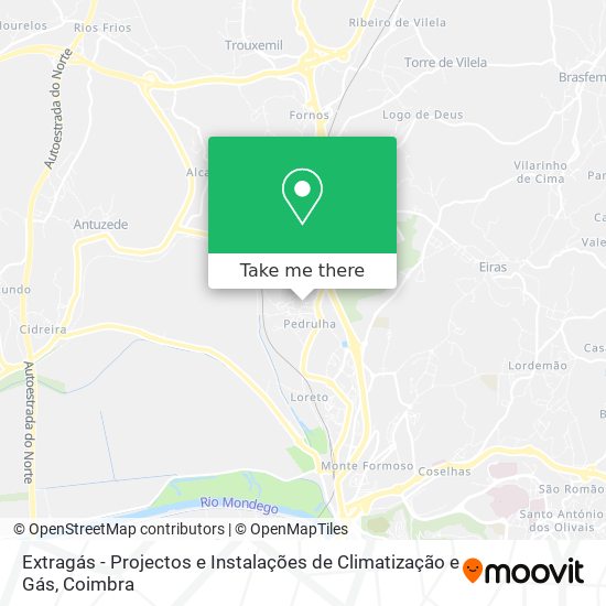 Extragás - Projectos e Instalações de Climatização e Gás map