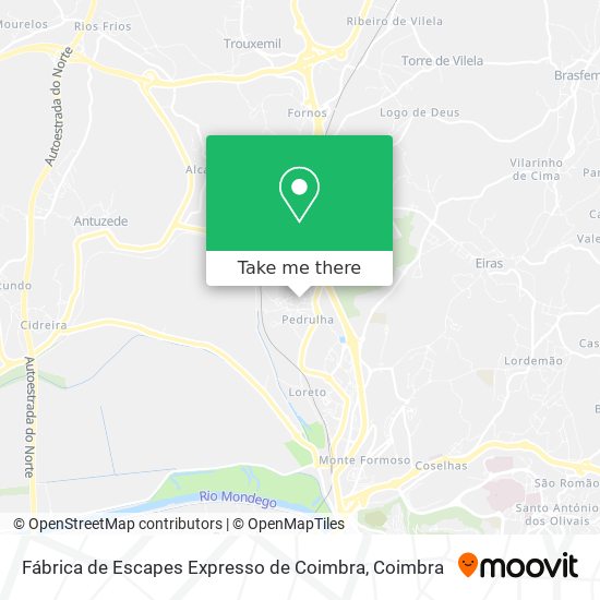 Fábrica de Escapes Expresso de Coimbra map