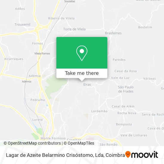 Lagar de Azeite Belarmino Crisóstomo, Lda map