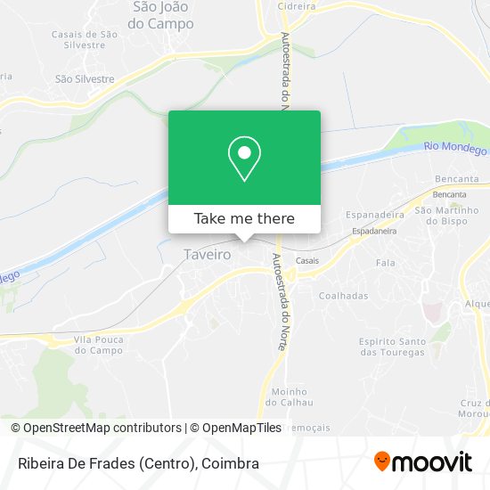 Ribeira De Frades (Centro) map