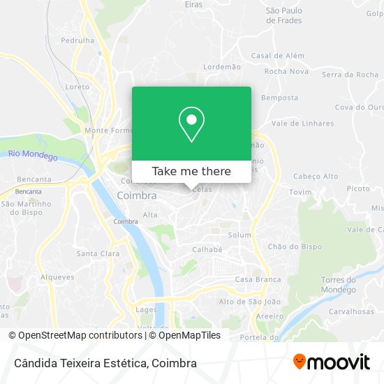 Cândida Teixeira Estética map