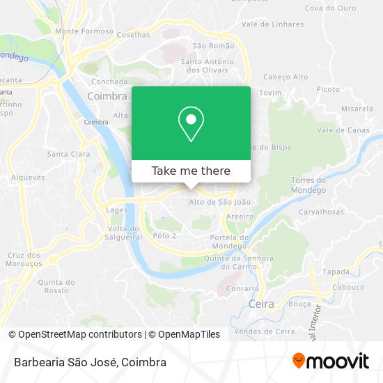 Barbearia São José mapa