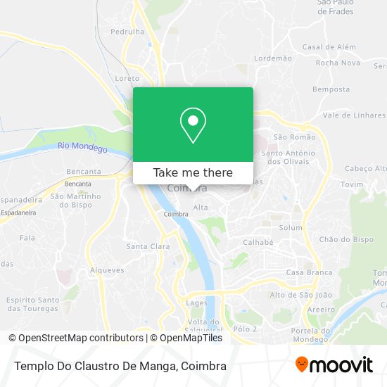 Templo Do Claustro De Manga map