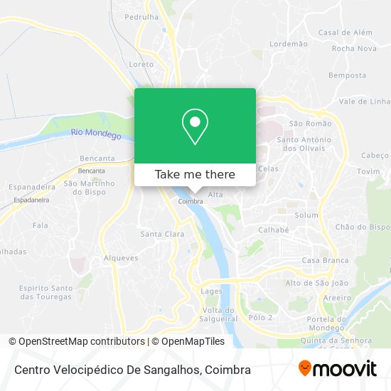 Centro Velocipédico De Sangalhos map