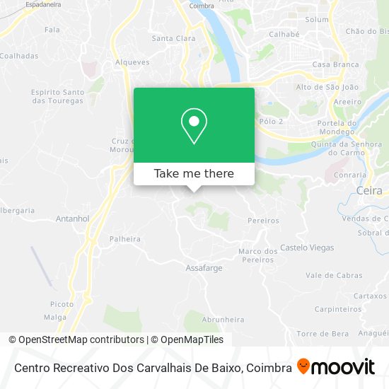 Centro Recreativo Dos Carvalhais De Baixo map