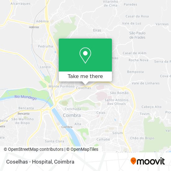 Coselhas - Hospital mapa