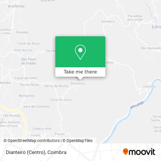 Dianteiro (Centro) map