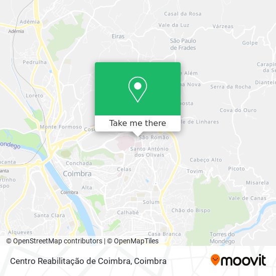 Centro Reabilitação de Coimbra map