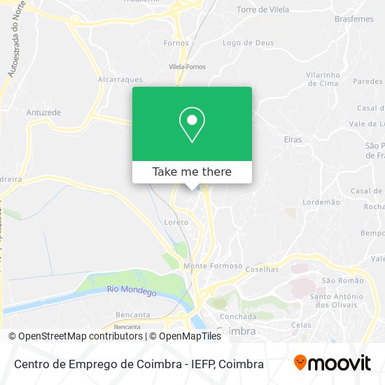 Centro de Emprego de Coimbra - IEFP map