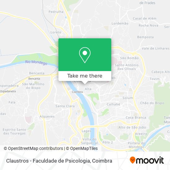 Claustros - Faculdade de Psicologia map