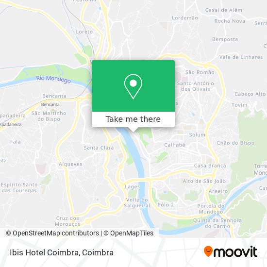 Ibis Hotel Coimbra map