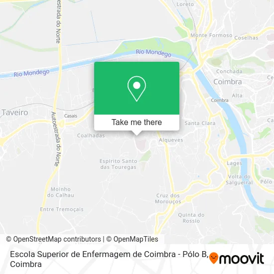 Escola Superior de Enfermagem de Coimbra - Pólo B map