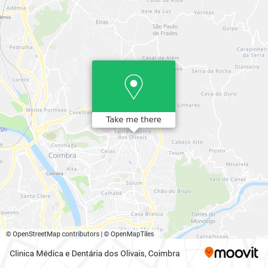 Clinica Médica e Dentária dos Olivais mapa