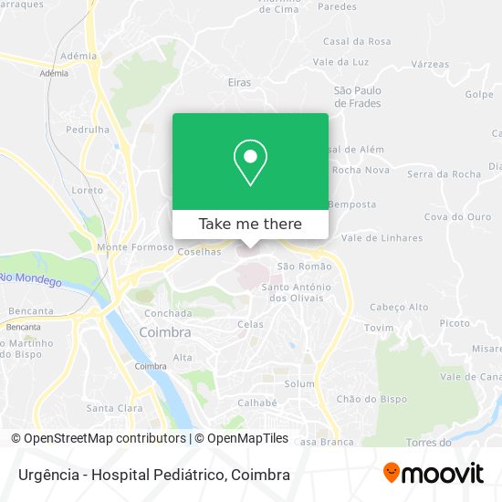 Urgência - Hospital Pediátrico map