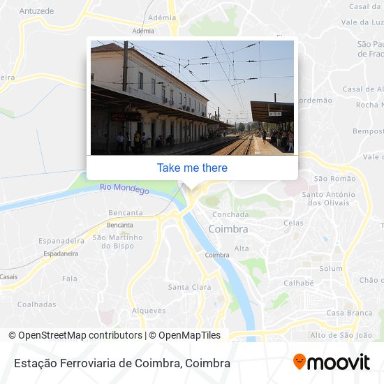 Estação Ferroviaria de Coimbra map