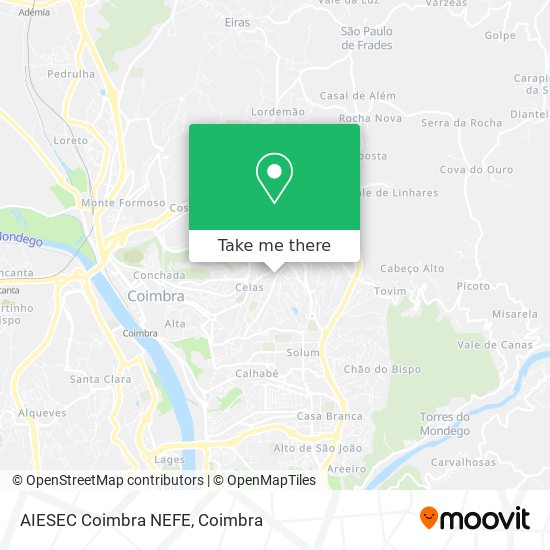 AIESEC Coimbra NEFE map