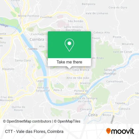 CTT - Vale das Flores map