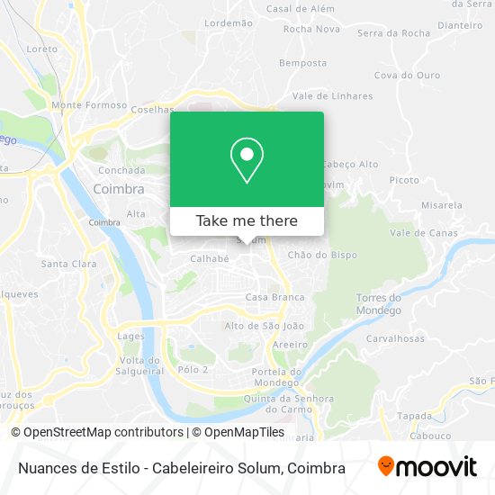 Nuances de Estilo - Cabeleireiro Solum mapa