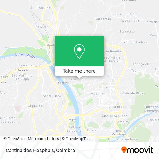Cantina dos Hospitais map