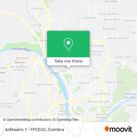 Anfiteatro 1 - FPCEUC map