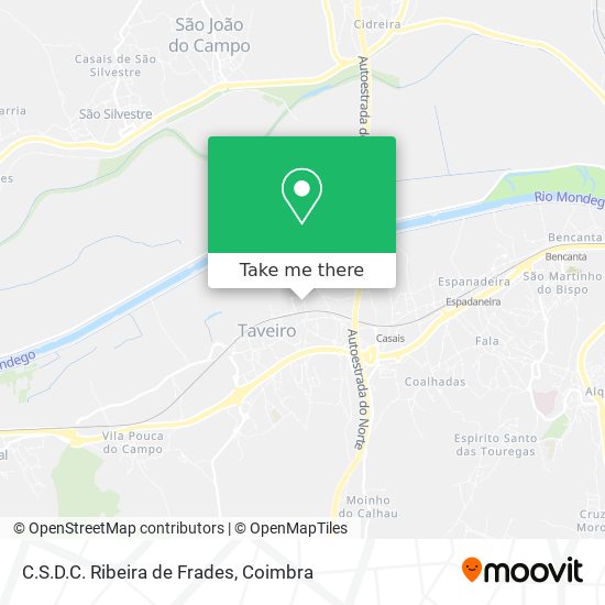C.S.D.C. Ribeira de Frades map
