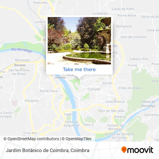 Jardim Botânico de Coimbra map