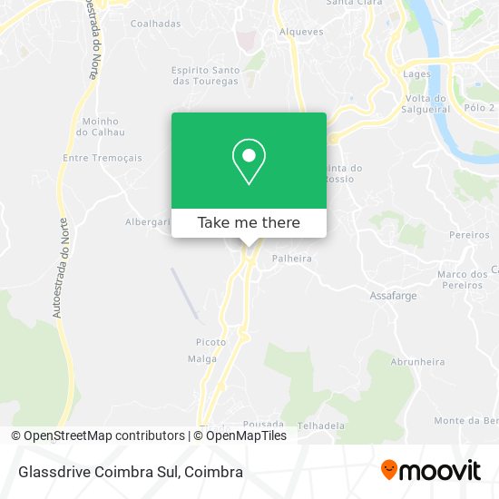 Glassdrive Coimbra Sul map