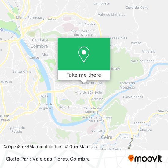 Skate Park Vale das Flores map