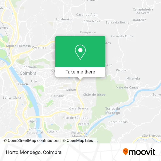 Horto Mondego map