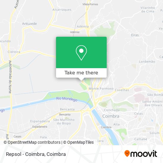 Repsol  - Coimbra map