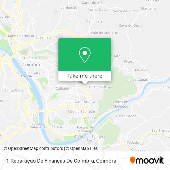 1 Repartiçao De Finanças De Coimbra map