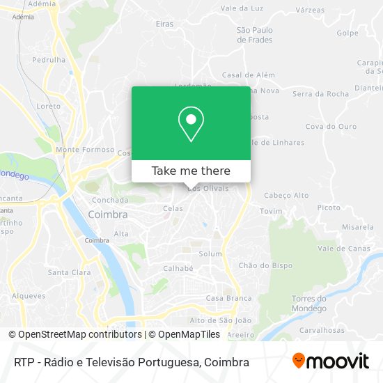 RTP - Rádio e Televisão Portuguesa mapa