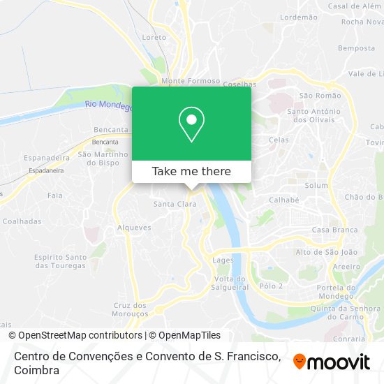 Centro de Convenções e Convento de S. Francisco mapa