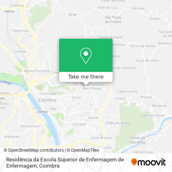 Residência da Escola Superior de Enfermagem de Enfermagem map