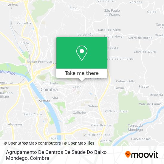 Agrupamento De Centros De Saúde Do Baixo Mondego map