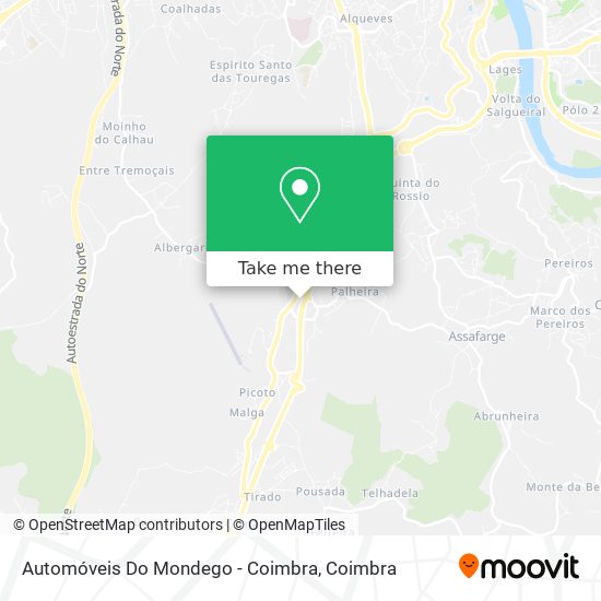 Automóveis Do Mondego - Coimbra mapa