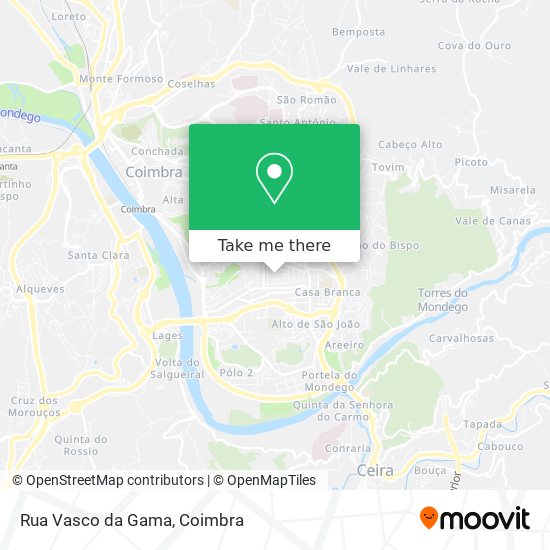 Rua Vasco da Gama map