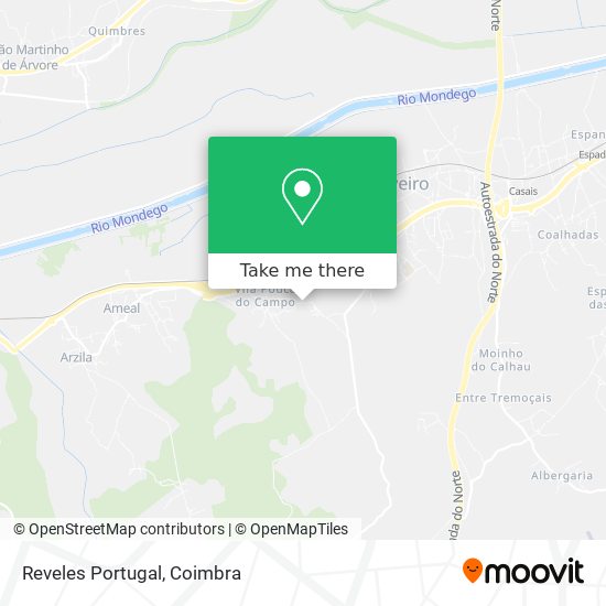 Reveles Portugal map