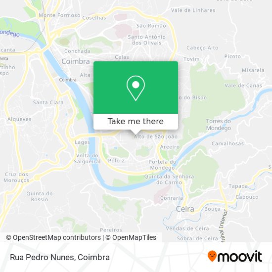 Rua Pedro Nunes mapa
