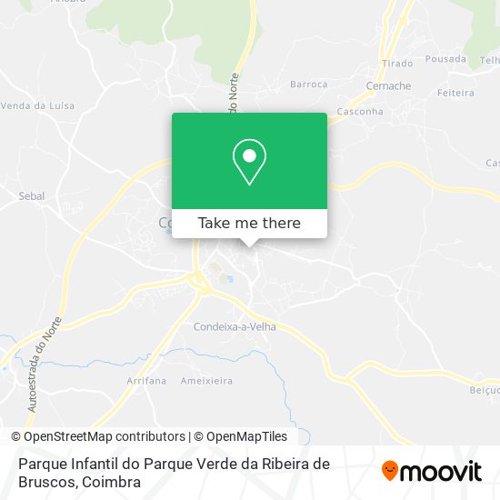 Parque Infantil do Parque Verde da Ribeira de Bruscos mapa