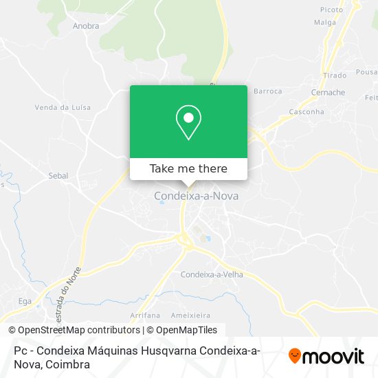Pc - Condeixa Máquinas Husqvarna Condeixa-a-Nova mapa