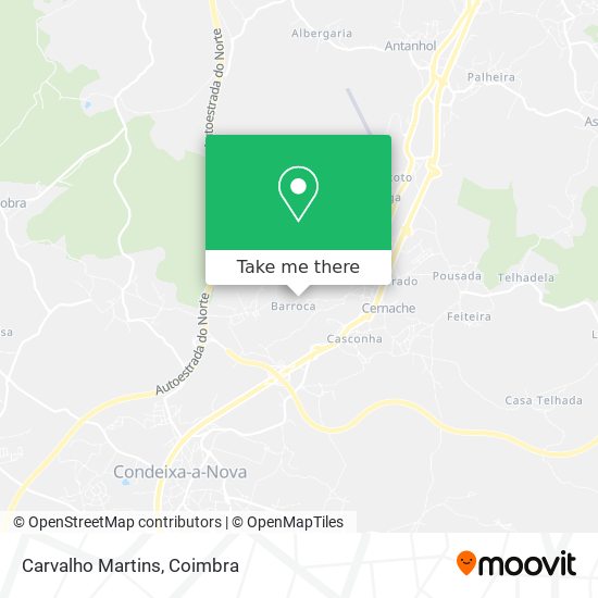 Carvalho Martins mapa