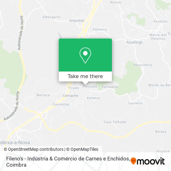 Fileno's - Indústria & Comércio de Carnes e Enchidos map