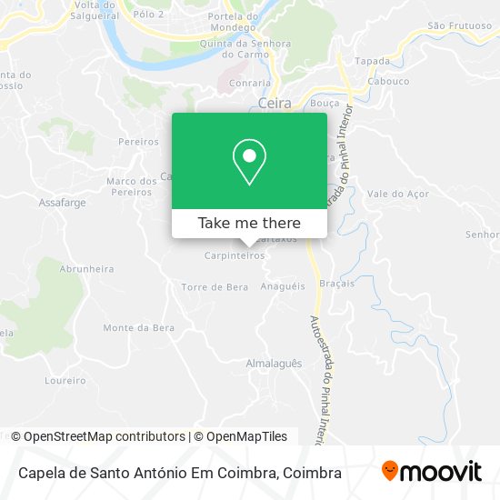 Capela de Santo António Em Coimbra map