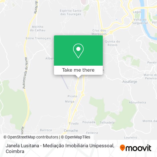 Janela Lusitana - Mediação Imobiliária Unipessoal mapa