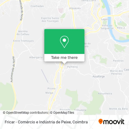 Fricar - Comércio e Indústria de Peixe mapa