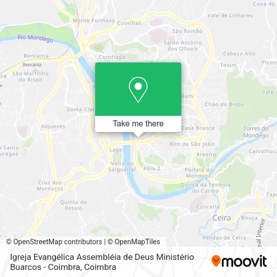 Igreja Evangélica Assembléia de Deus Ministério Buarcos - Coimbra map